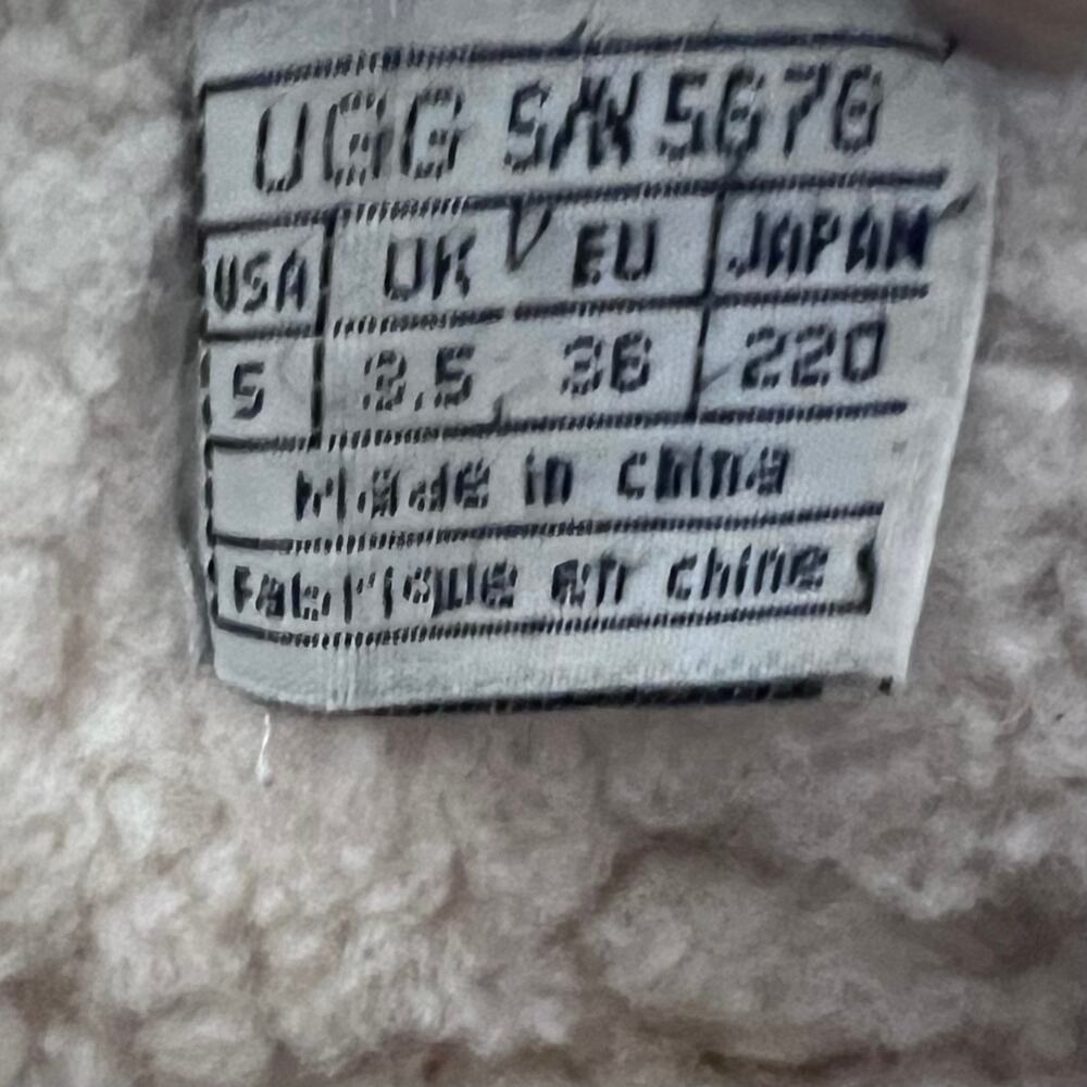 UGG Boot Women 5 Dark Brown Leather Swell Suede Tall Sheepskin Australia # 5676 - Picture 11 of 12